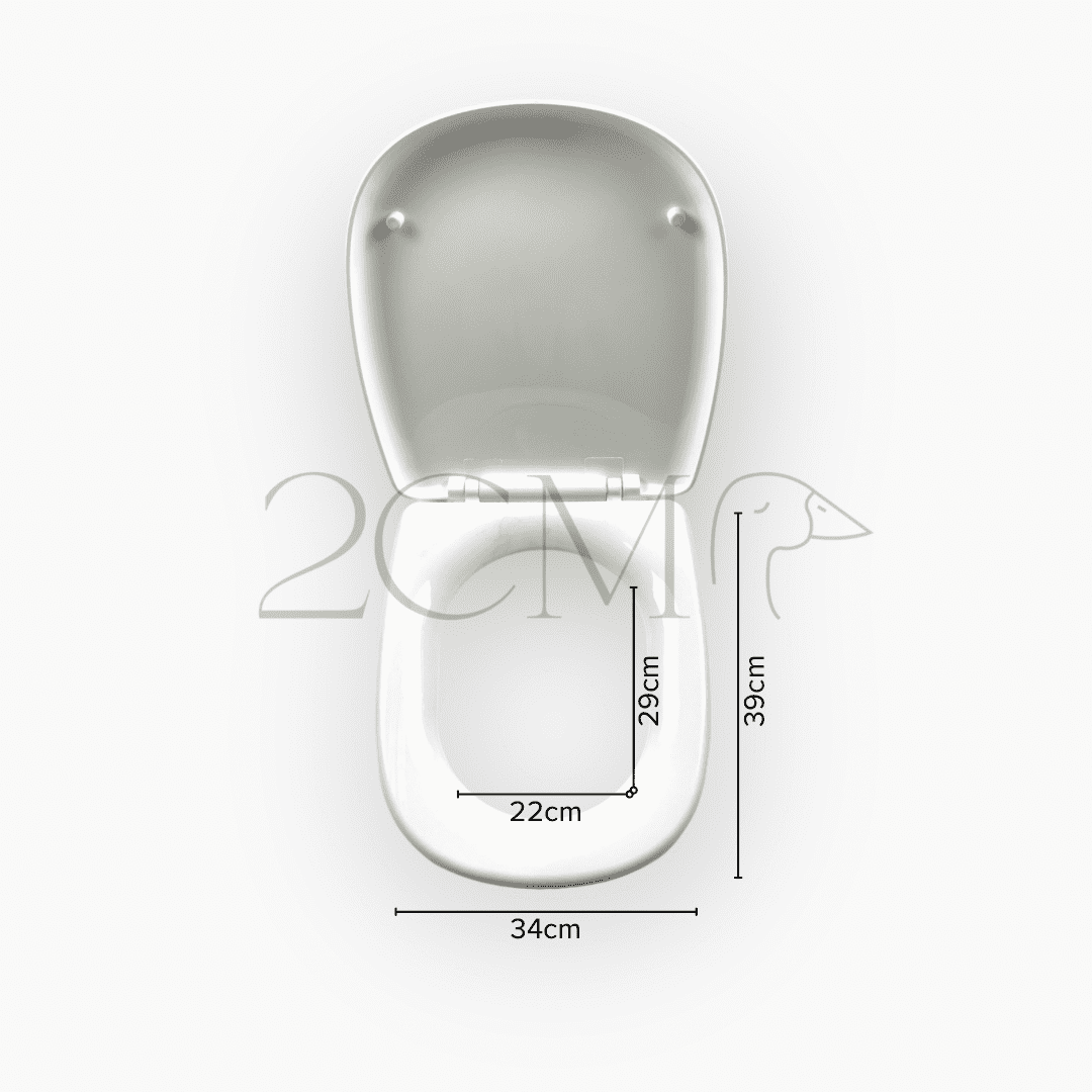 Abattant pour WC Ryma Carré - Blueplast